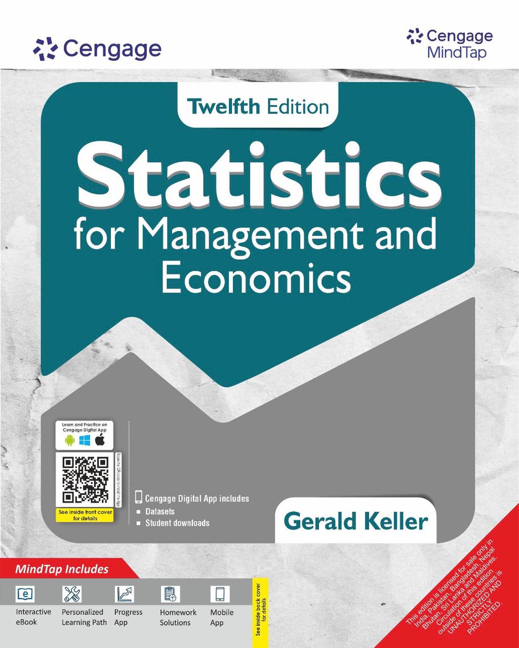 Statistics for Management and Economics 12th Edition